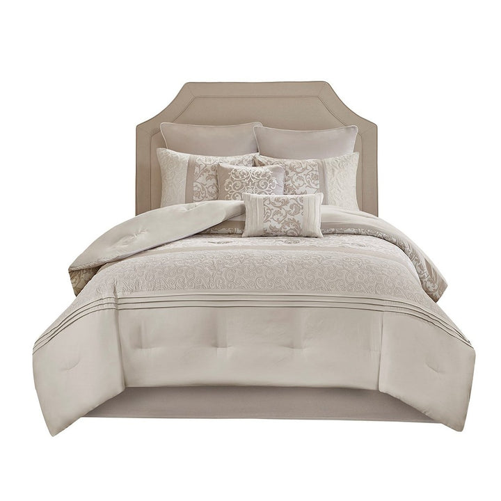 Gracie Mills McConnell 8-Piece Embroidered Pintucked Comforter Set - GRACE-10853 Image 1