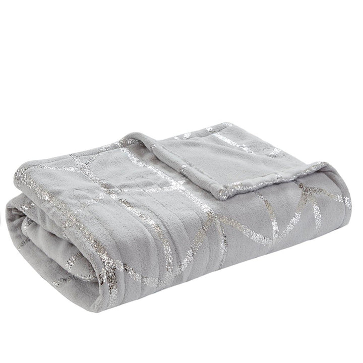 Gracie Mills Isabelle Metallic Bliss Heated Throw - GRACE-11016 Image 1