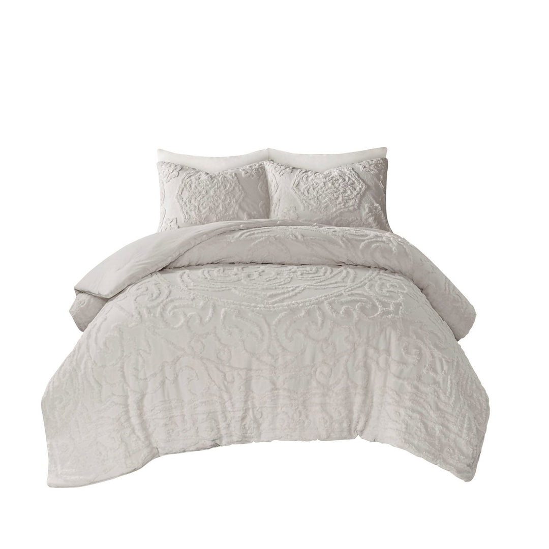 Gracie Mills Ray 3-Piece Boho-Inspired Tufted Cotton Chenille Medallion Comforter Set - GRACE-11117 Image 5