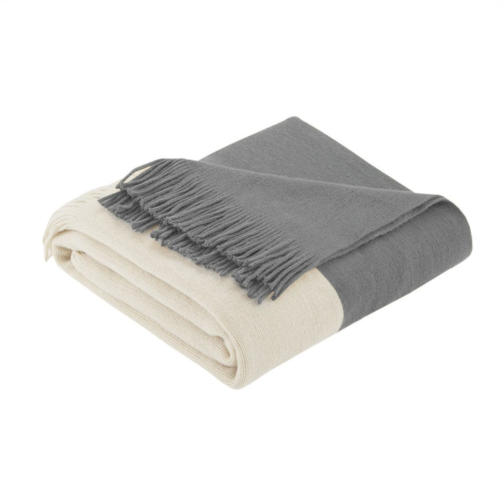 Gracie Mills Fidel Color Block Faux Cashmere Throw Blanket - GRACE-11152 Image 3