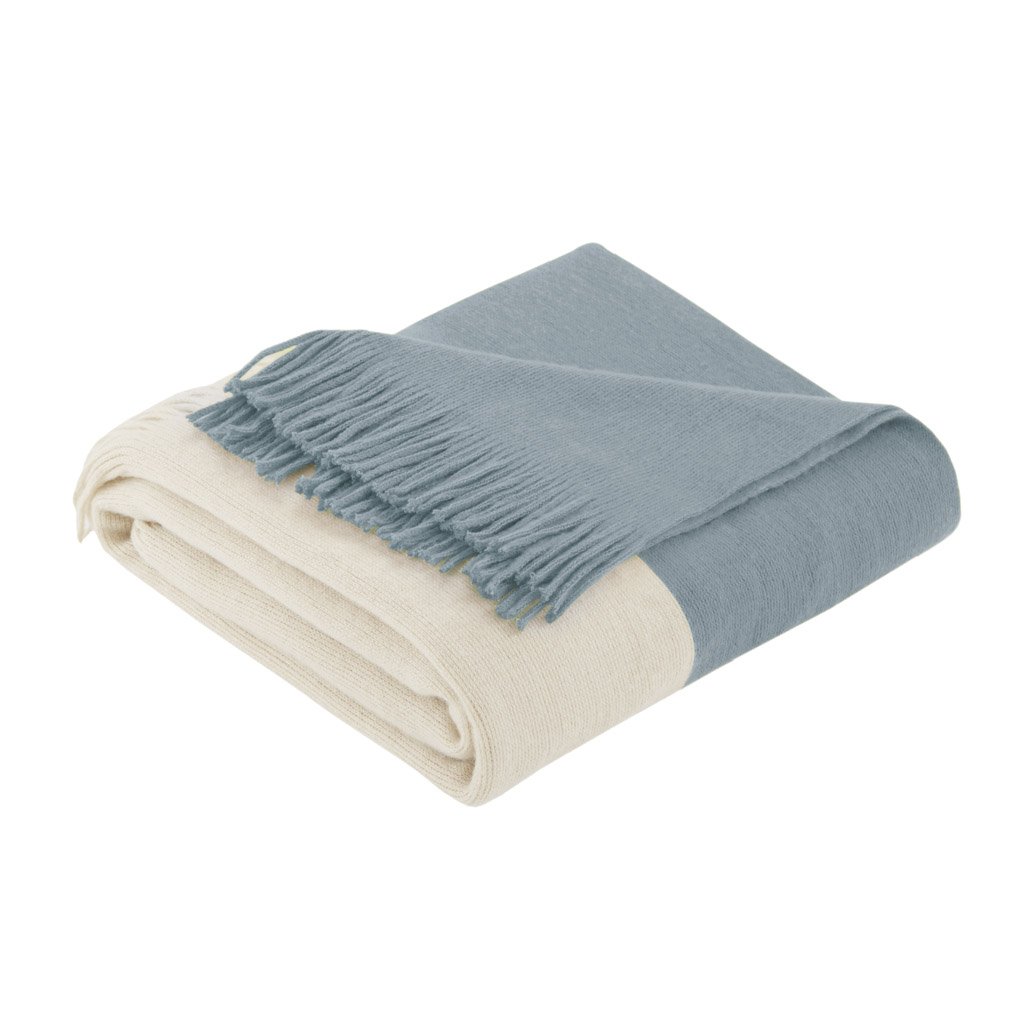 Gracie Mills Fidel Color Block Faux Cashmere Throw Blanket - GRACE-11152 Image 1