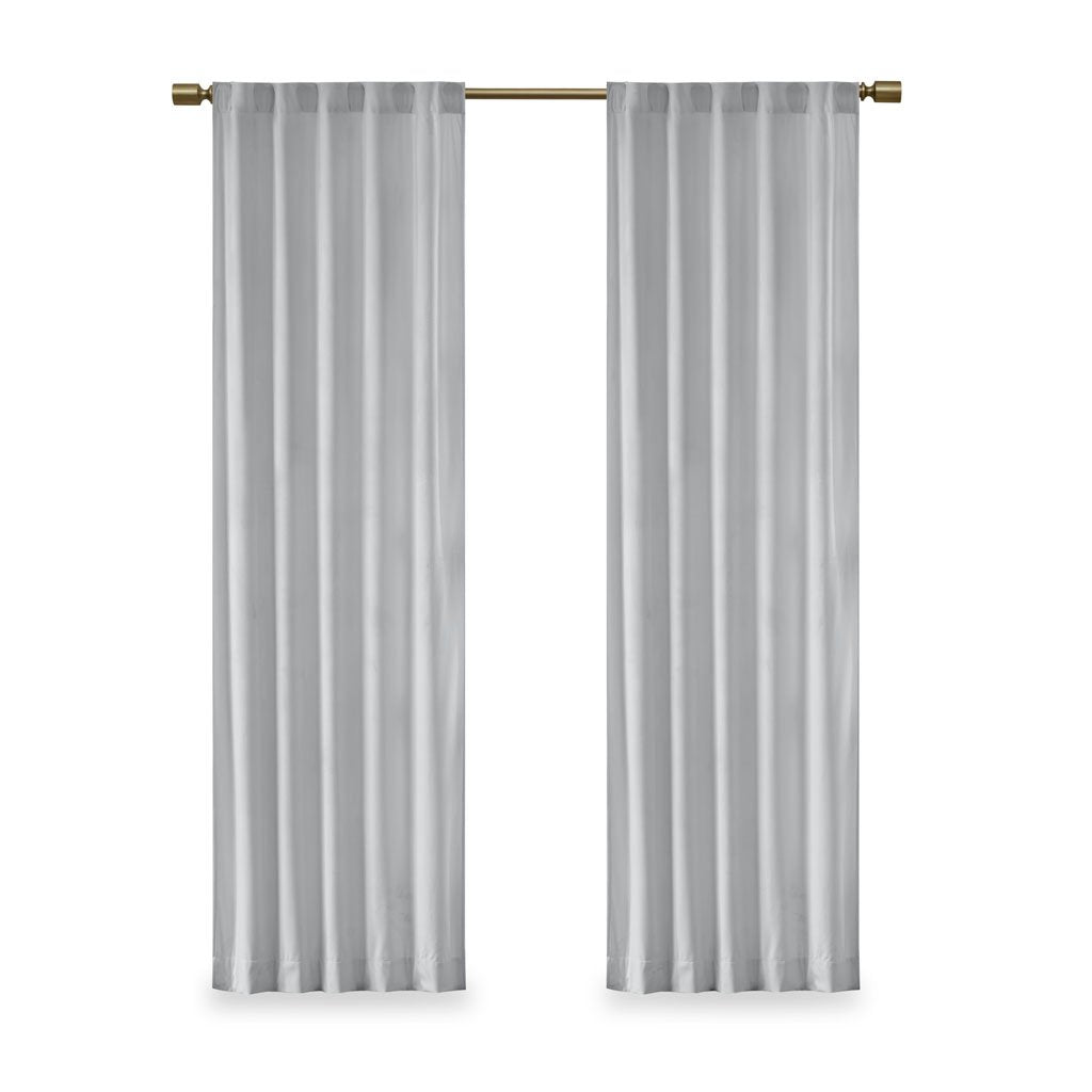 Gracie Mills Peregrine Velvet Room Darkening Curtain Panel Pair - GRACE-11190 Image 5