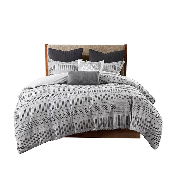 Gracie Mills Donny Geometric Cotton Jacquard Comforter Mini Set - GRACE-11456 Image 1