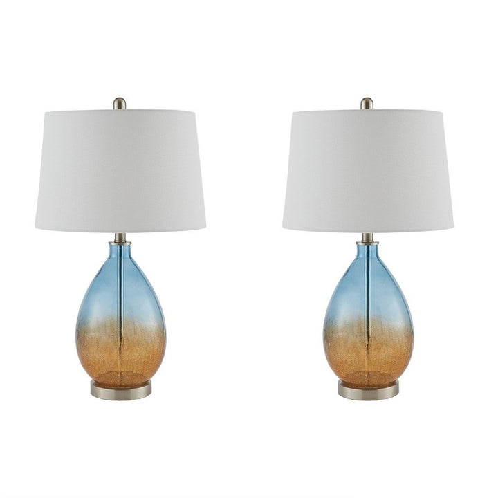 Gracie Mills Serrano Set of 2 Glass Table Lamps - GRACE-11523 Image 1