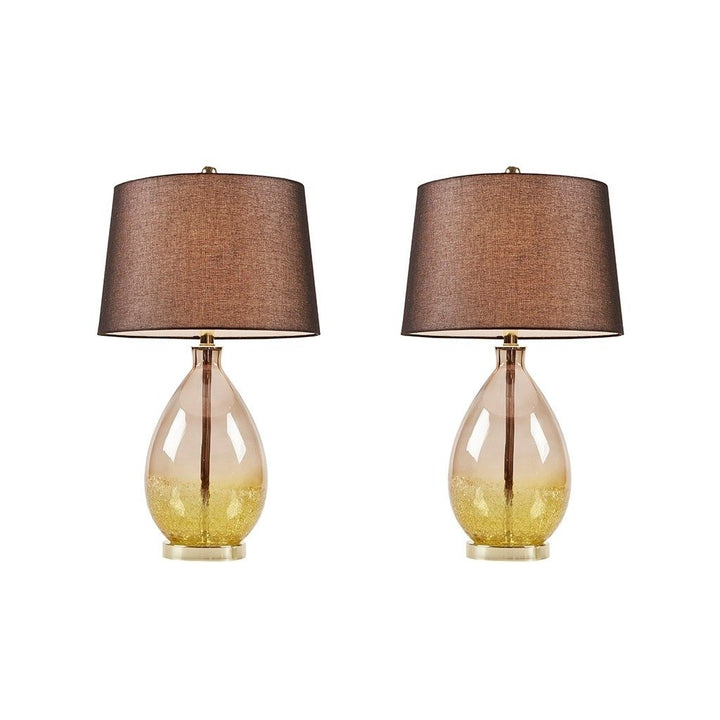 Gracie Mills Serrano Set of 2 Glass Table Lamps - GRACE-11523 Image 4