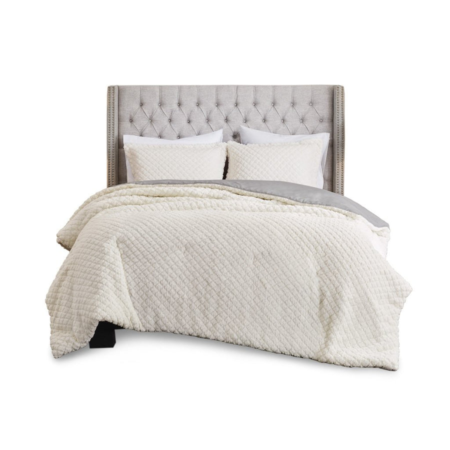 Gracie Mills Jamie Reversible Textured Sherpa and Faux Mink Comforter Set - GRACE-13024 Image 1