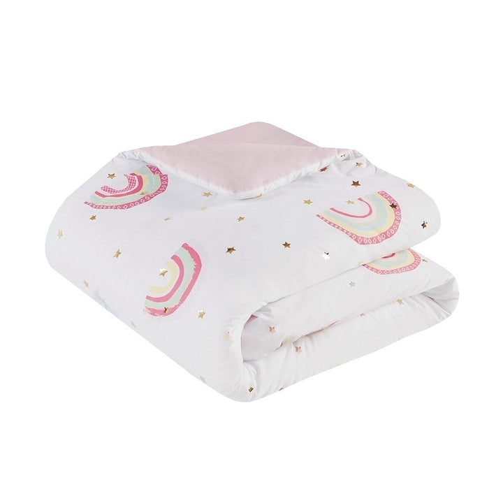 Gracie Mills Thyme Rainbow and Metallic Stars Comforter Set with Coordinating Bed Sheets - GRACE-11949 Image 2
