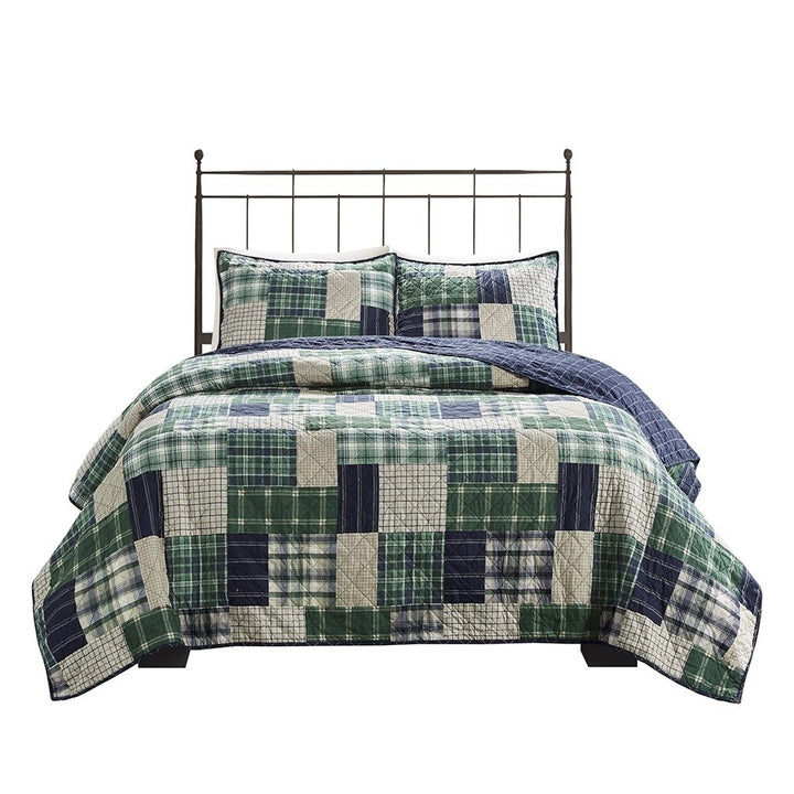 Gracie Mills Otha 3 Peice Plaid Reversible Quilt Set - GRACE-11953 Image 1