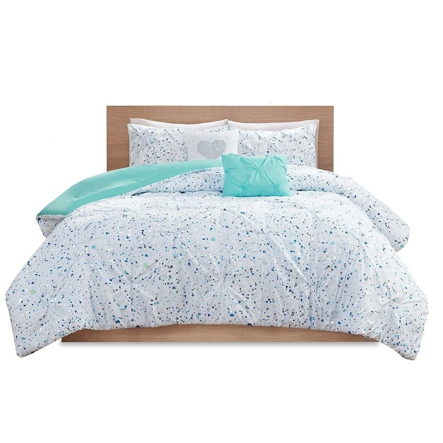 Gracie Mills Athan Metallic Pintucked Comforter Set - GRACE-12000 Image 1