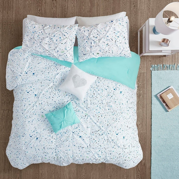 Gracie Mills Athan Metallic Pintucked Comforter Set - GRACE-12000 Image 3