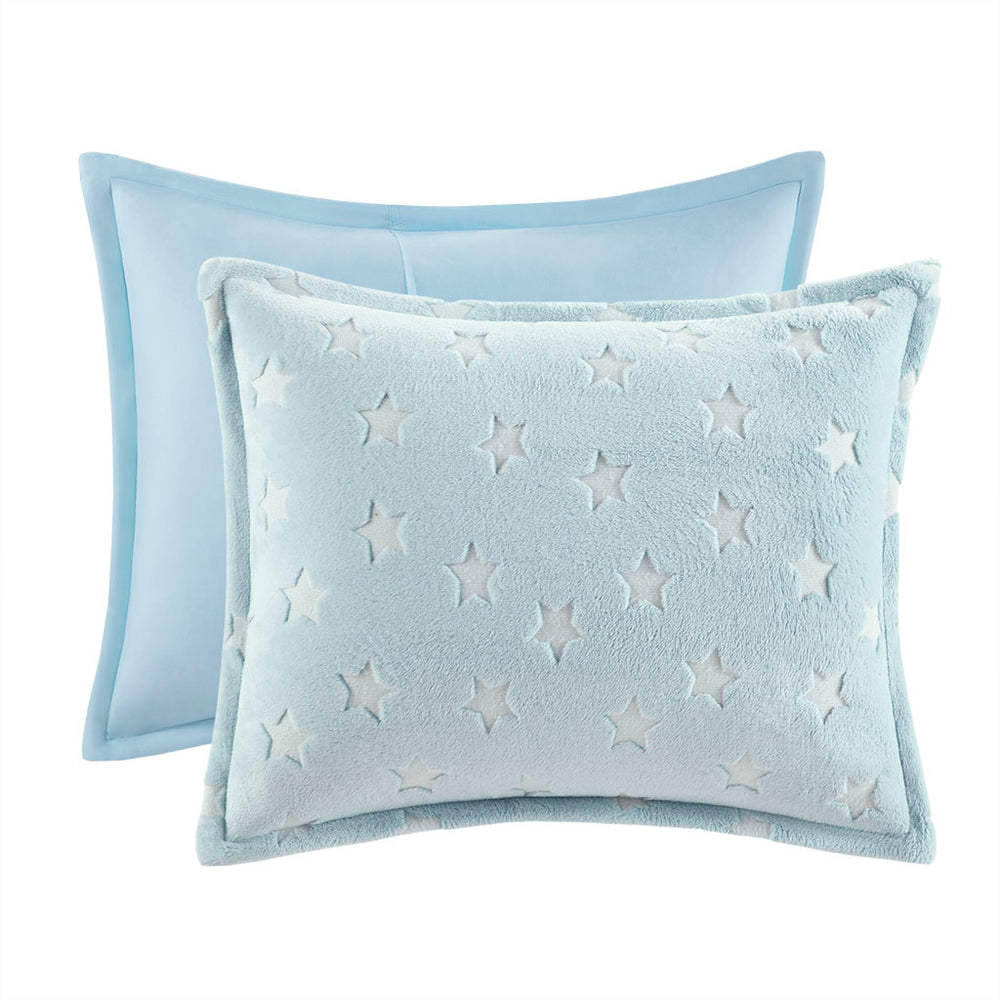 Gracie Mills Euralia Starry Night Glow-in-the-Dark Plush Comforter Set - GRACE-12258 Image 2