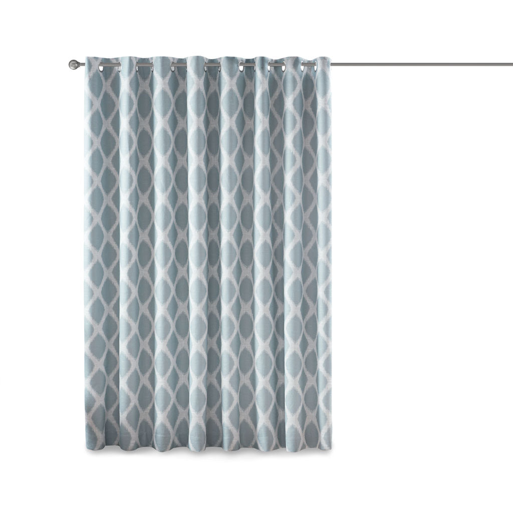 Gracie Mills Zinnia Contemporary Ikat Blackout Patio Curtain Panel - GRACE-12280 Image 3