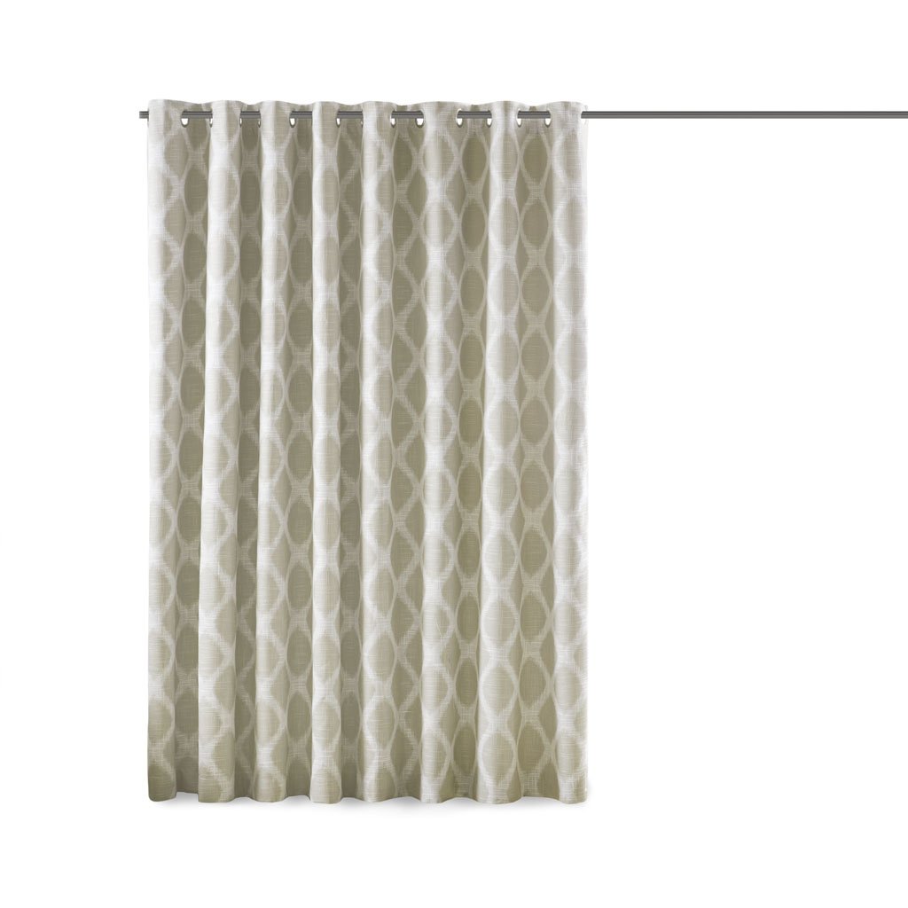 Gracie Mills Zinnia Contemporary Ikat Blackout Patio Curtain Panel - GRACE-12280 Image 1