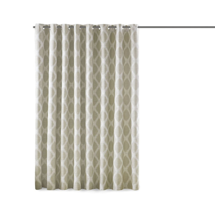 Gracie Mills Zinnia Contemporary Ikat Blackout Patio Curtain Panel - GRACE-12280 Image 1