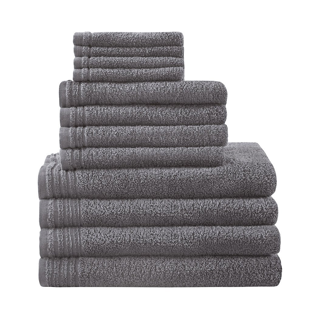 Gracie Mills 12-Piece 100% Cotton Quick Dry Towel Set GRACE-12491 Lightweight Soft Image 1