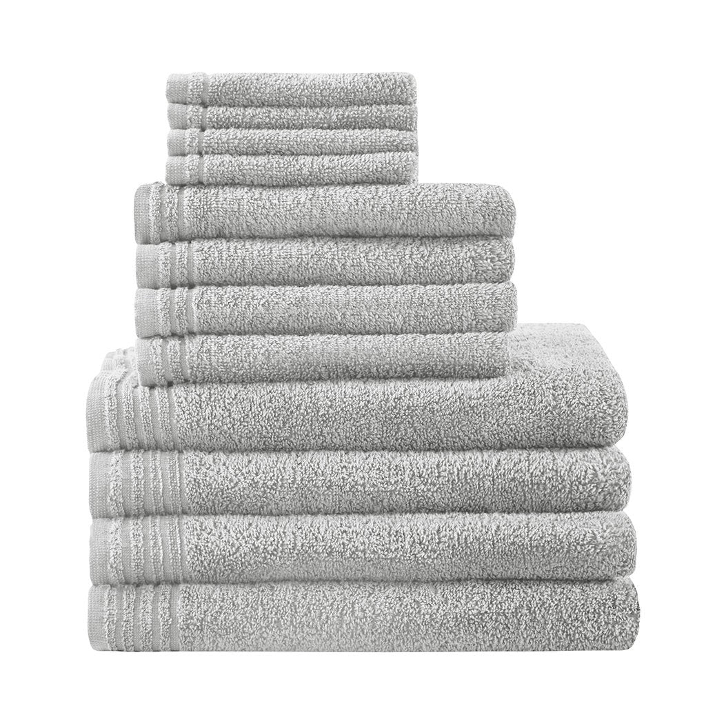 Gracie Mills 12-Piece 100% Cotton Quick Dry Towel Set GRACE-12491 Lightweight Soft Image 1