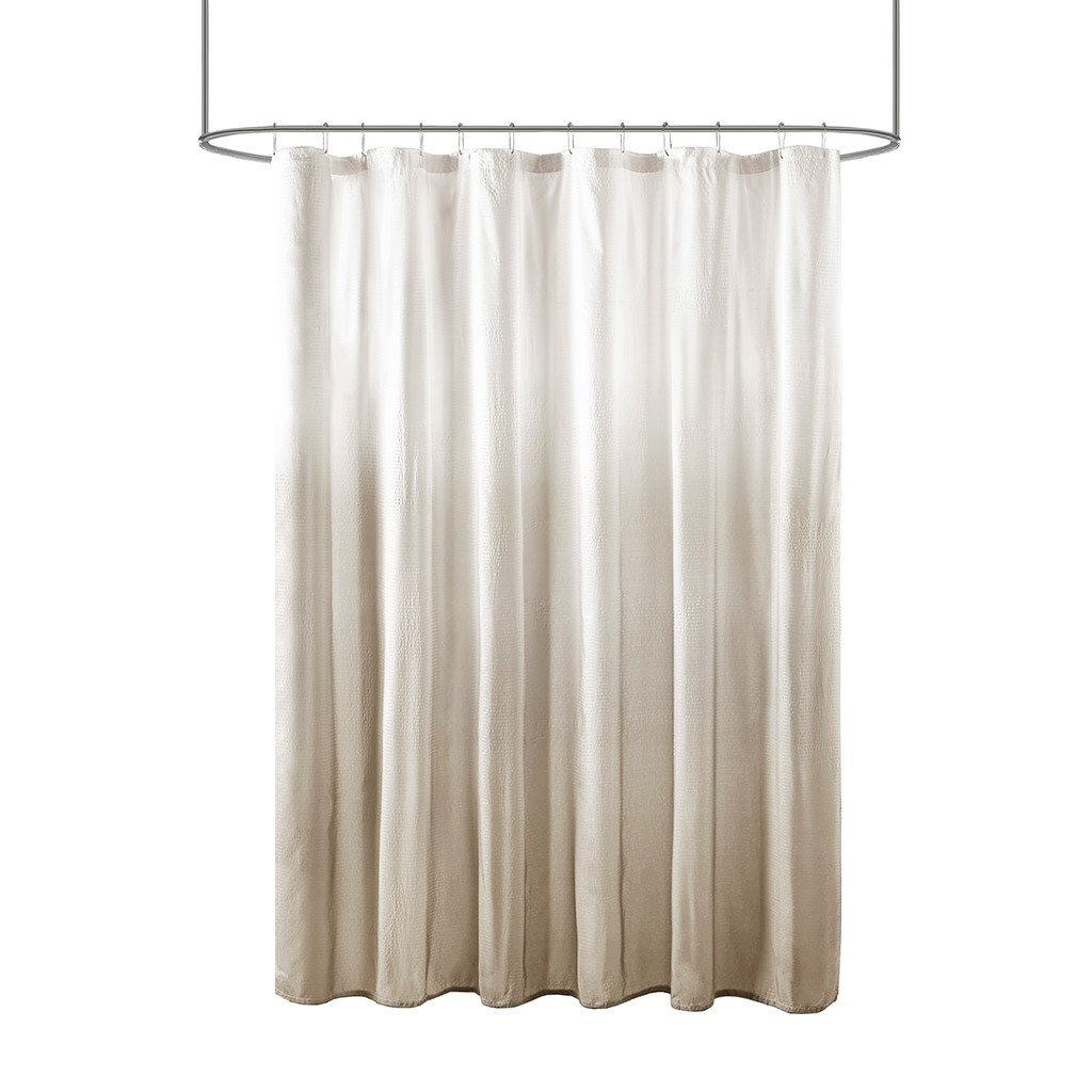 Gracie Mills Sid Modern Seersucker Ombre Printed Shower Curtain - GRACE-12814 Image 4