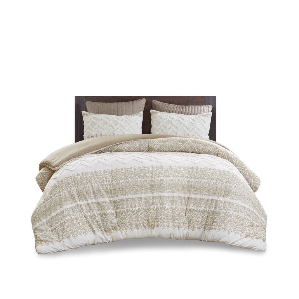 Gracie Mills Robbins 3-Piece Cotton Comforter Set with Chenille Tufting - GRACE-12889 Image 1