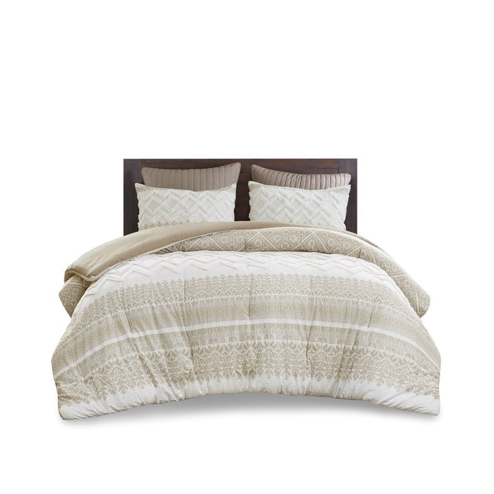 Gracie Mills Robbins 3-Piece Cotton Comforter Set with Chenille Tufting - GRACE-12889 Image 1