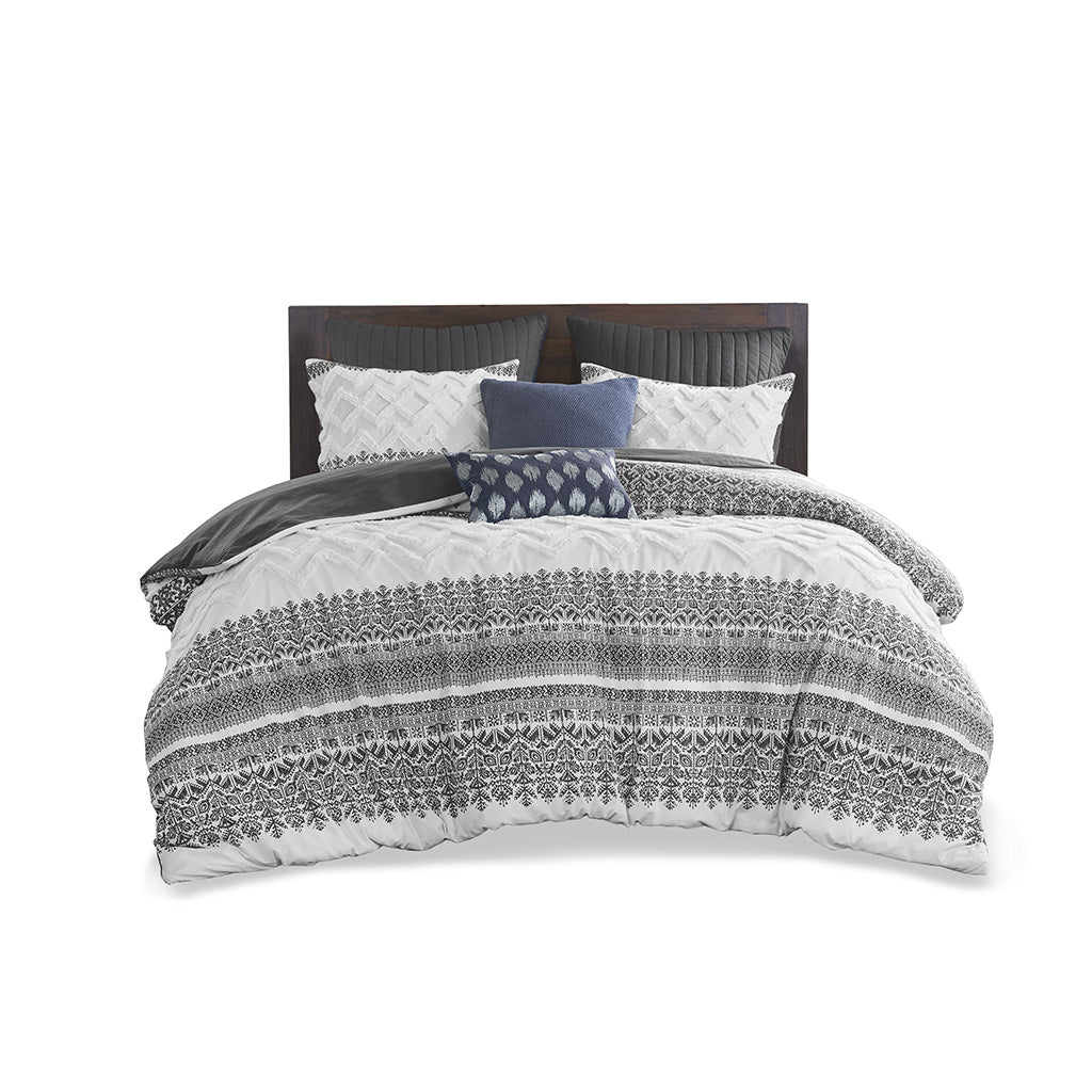 Gracie Mills Robbins 3-Piece Cotton Comforter Set with Chenille Tufting - GRACE-12889 Image 5