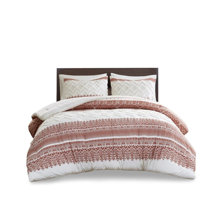 Gracie Mills Robbins 3-Piece Cotton Comforter Set with Chenille Tufting - GRACE-12889 Image 1