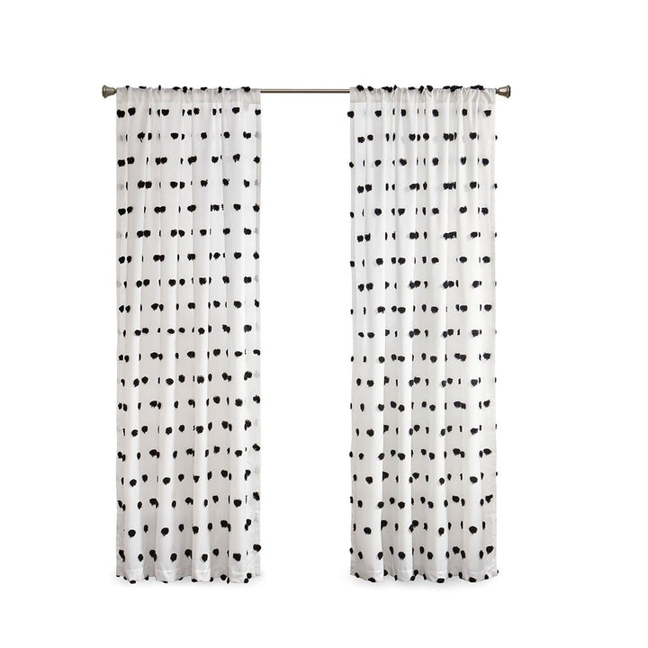 Gracie Mills Albert Lightweight Pom Pom Embellished Sheer Window Panel - GRACE-13018 Image 3