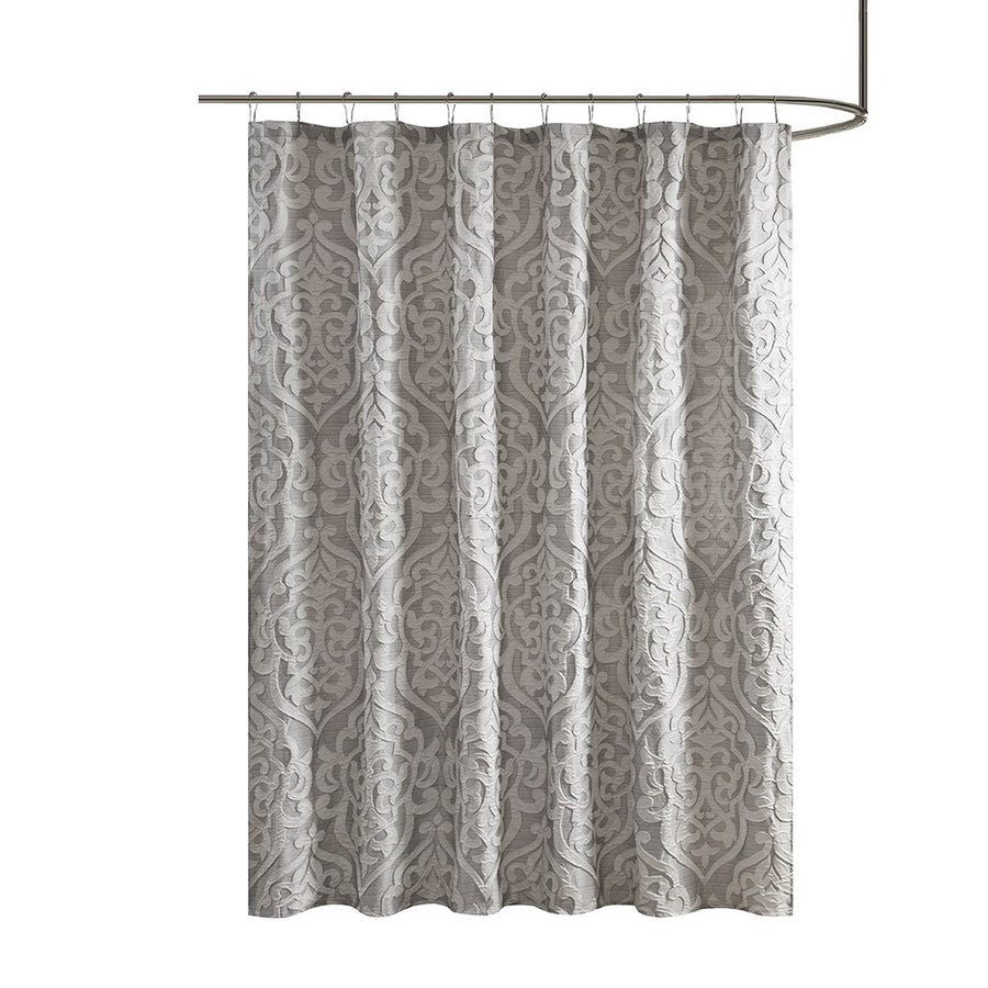Gracie Mills Pineda Damask Jacquard Shower Curtain - GRACE-13150 Image 1