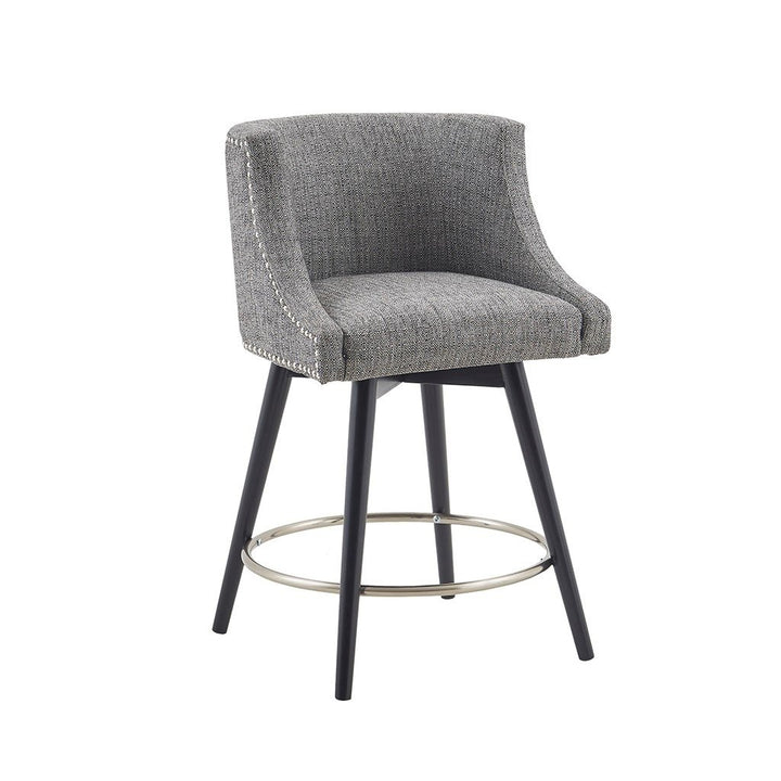 Gracie Mills Elmira Upholstered Swivel Counter Stool - GRACE-13070 Image 4