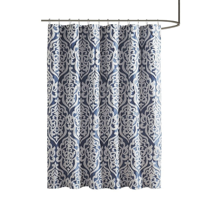 Gracie Mills Pineda Damask Jacquard Shower Curtain - GRACE-13150 Image 1