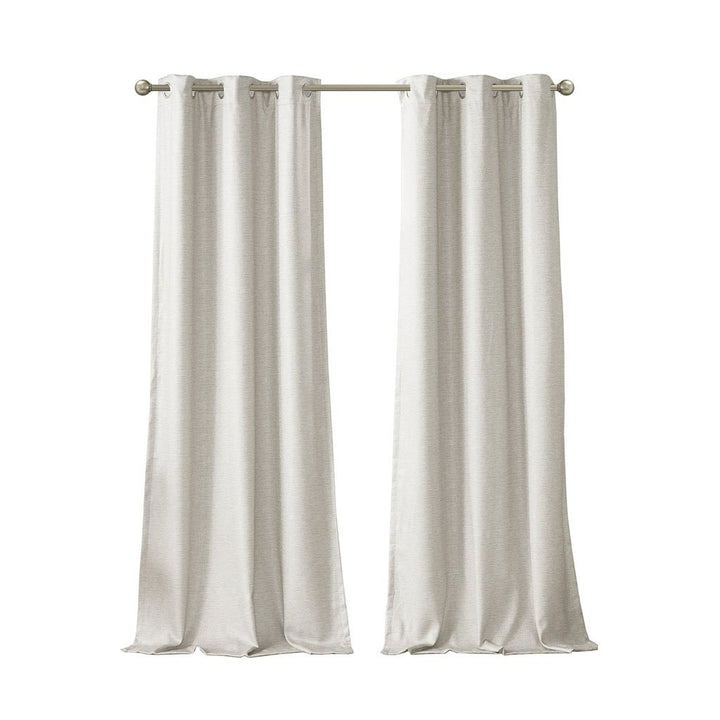 Gracie Mills Azenor Contemporary Tonal Total Blackout Curtain Panel Pair - GRACE-13248 Image 1