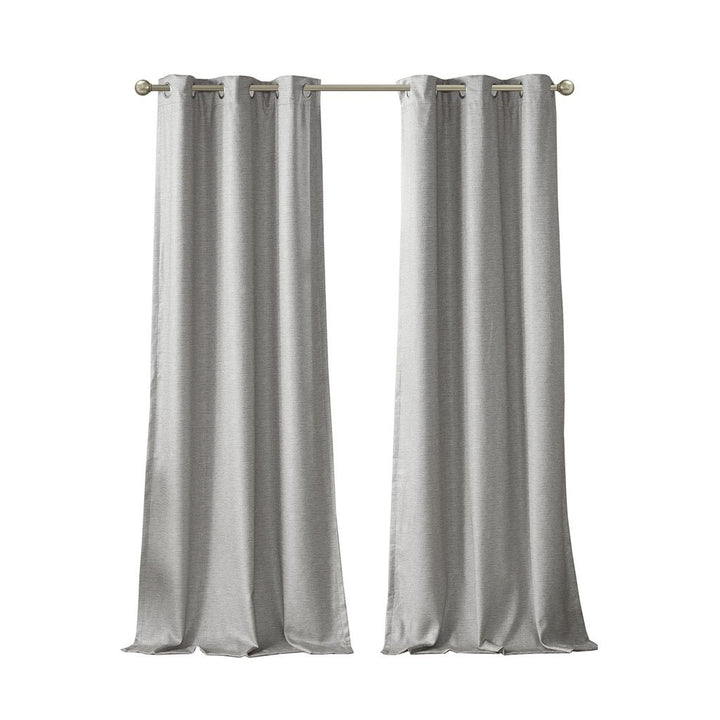 Gracie Mills Azenor Contemporary Tonal Total Blackout Curtain Panel Pair - GRACE-13248 Image 1