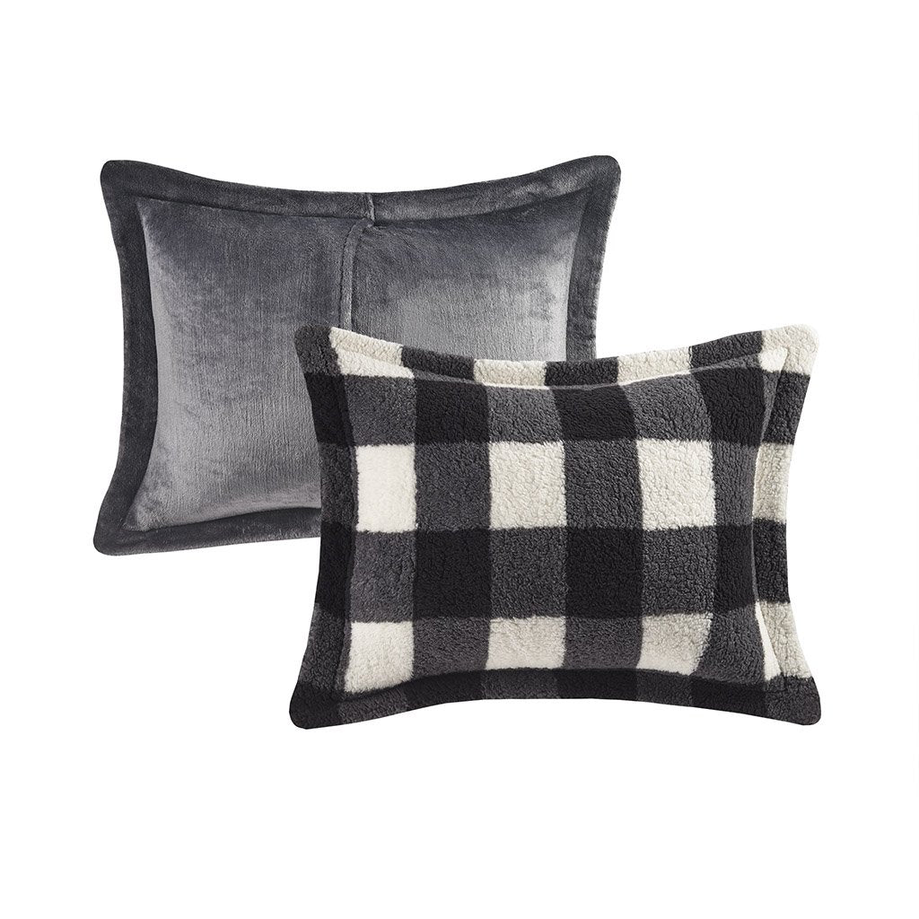 Gracie Mills Diego Buffalo Plaid Sherpa Down Alternative Comforter Set - GRACE-13652 Image 2