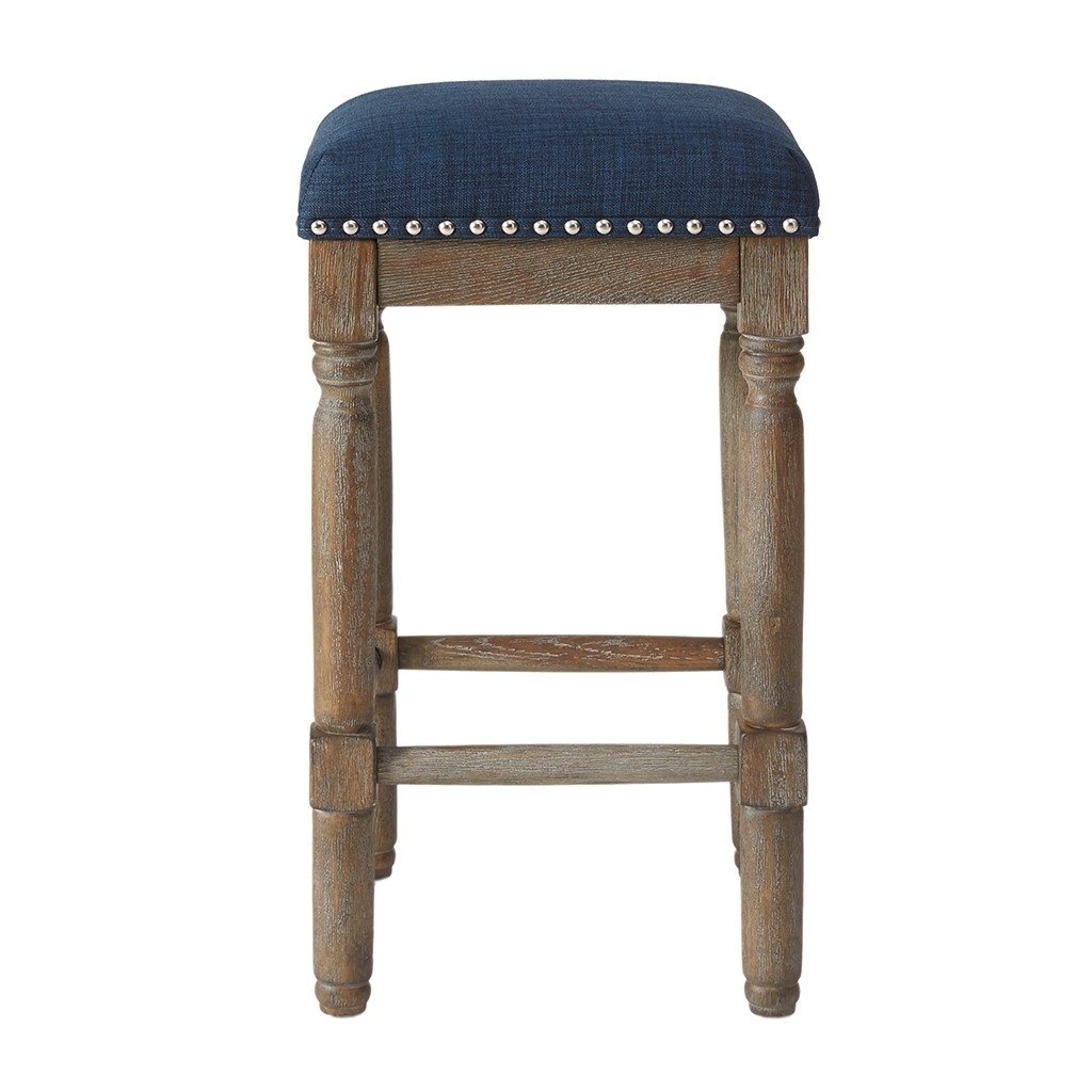 Gracie Mills Nielson Handcrafted Reclaimed Wood Counter Stool Set (Set of 2) - GRACE-13736 Image 2