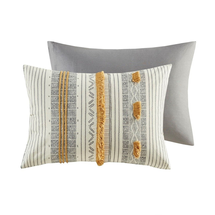 Gracie Mills Belinda Serene Stripe 3-Piece Cotton Comforter Set - GRACE-13738 Image 2