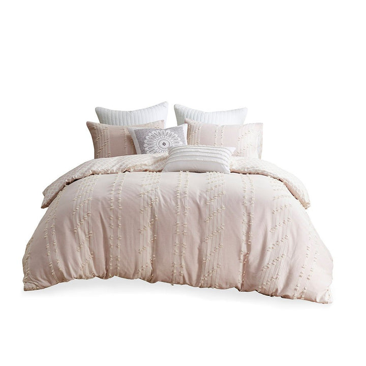 Gracie Mills Trujillo 3-Piece Cotton Jacquard Duvet Cover Set GRACE-13822 Image 1