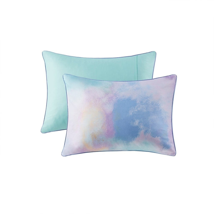 Gracie Mills Orion Dreamscape Watercolor Tie Dye Comforter Set with Cozy Throw Pillow - GRACE-14068 Image 3