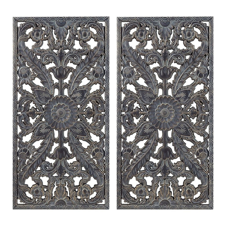 Gracie Mills Tammie Distressed Carved Wood Set - GRACE-14041 Image 5