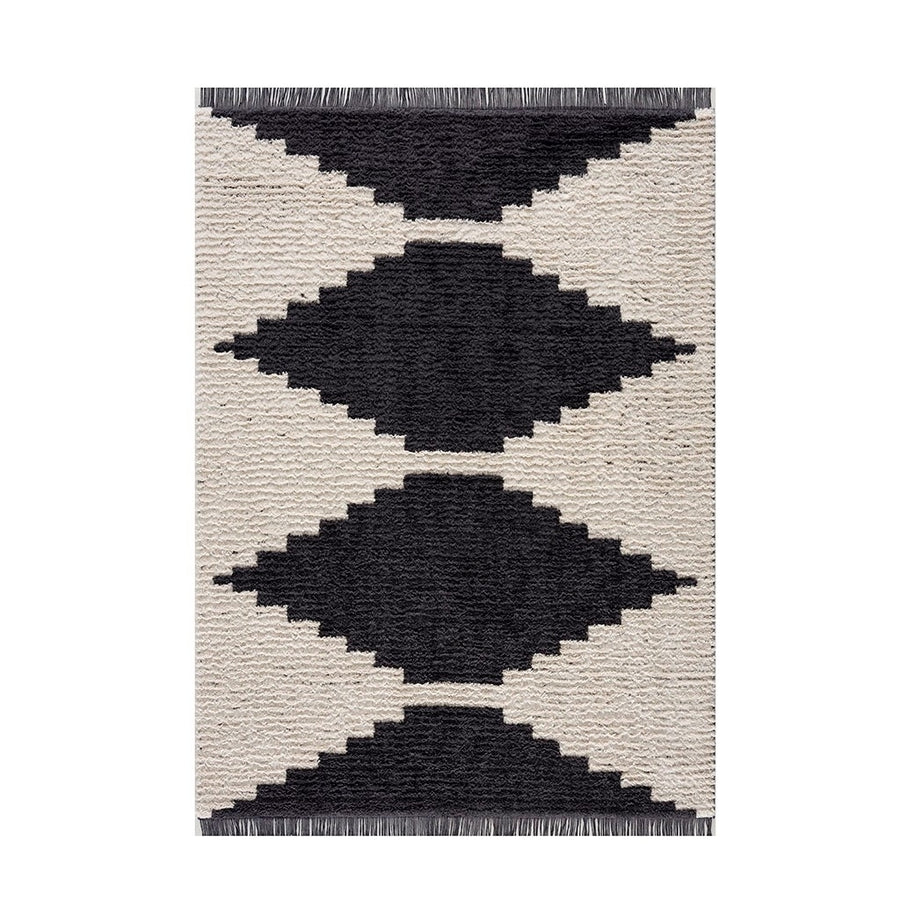 Gracie Mills Ayana Modern Black and Ivory Area Rug - GRACE-14250 Image 1