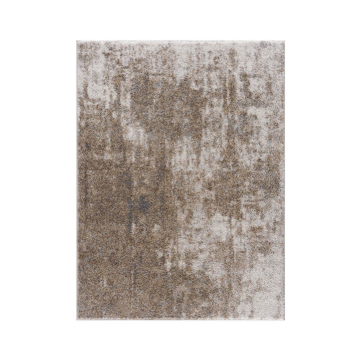 Gracie Mills Kaylen Modern Grey and Cream Abstract Shag Area Rug - GRACE-14255 Image 4