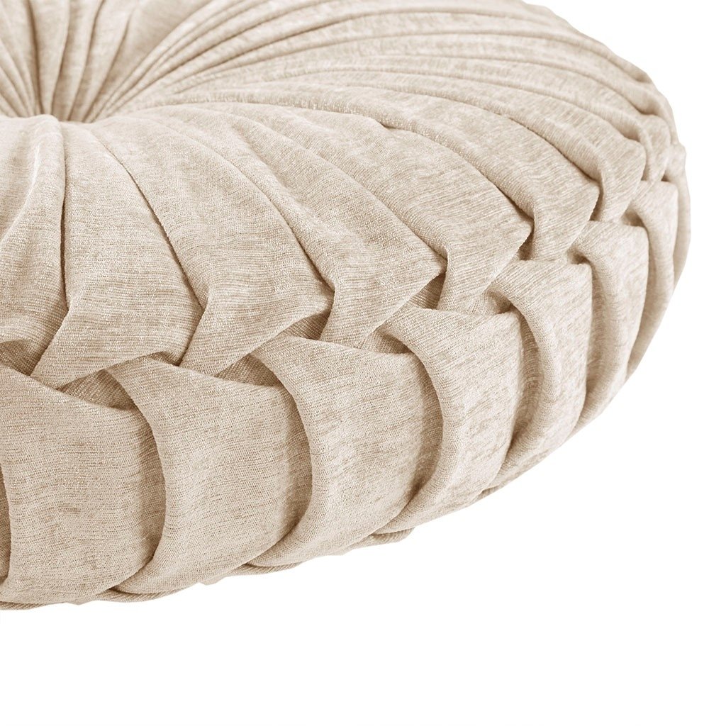 Gracie Mills Yvonne Plush Round Chenille Floor Pillow Cushion - GRACE-14277 Image 3