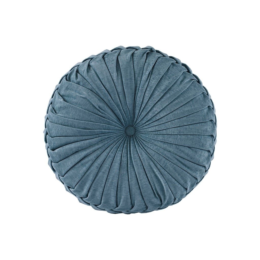 Gracie Mills Yvonne Plush Round Chenille Floor Pillow Cushion - GRACE-14277 Image 1