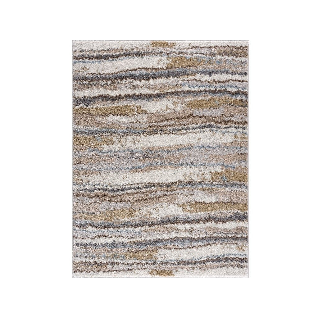 Gracie Mills Lilibeth Watercolor Abstract Stripe Woven Super Soft Hight Pile Area Rug - GRACE-14259 Image 1