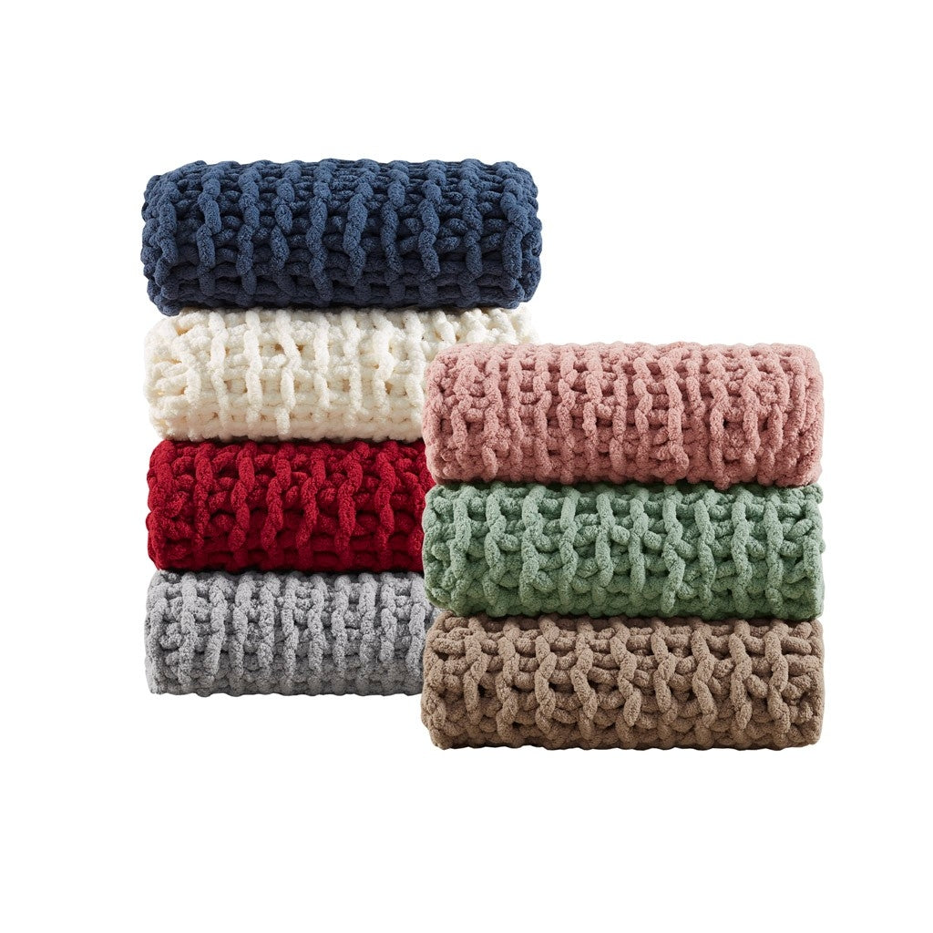 Gracie Mills Dana Handmade Chenille Chunky Knit Throw Blanket - GRACE-14482 Image 3