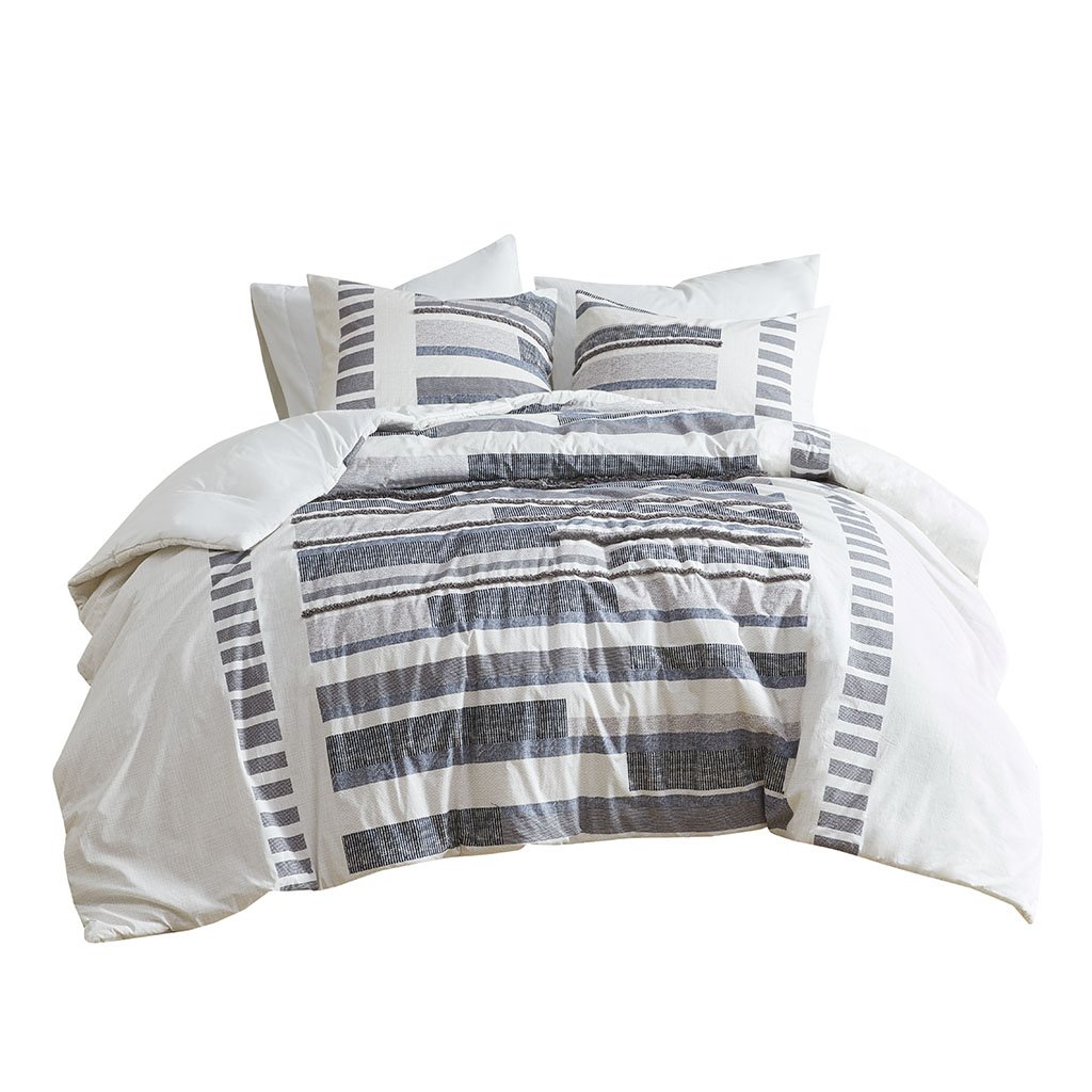 Gracie Mills Oconnor 3 Piece Boho Cotton Printed Comforter Set with Trims - GRACE-14578 Image 1