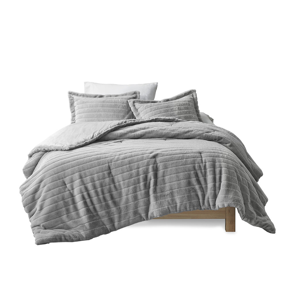Gracie Mills Cedrick Faux faux Comforter Set - GRACE-14574 Image 1