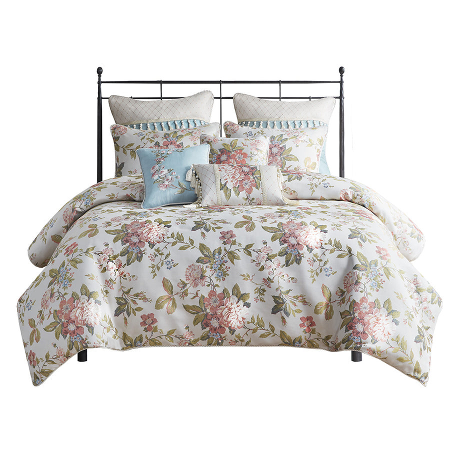 Gracie Mills Washington 8-Piece Floral Jacquard Comforter Set - GRACE-14845 Image 1
