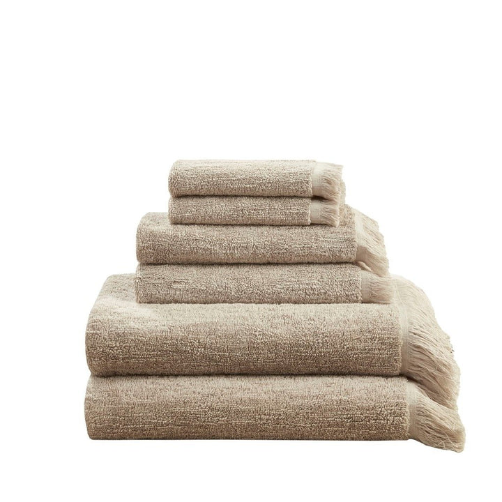 Gracie Mills Janell 6 Piece Terry Cotton Dobby Slub Towel Set - GRACE-14861 Image 4