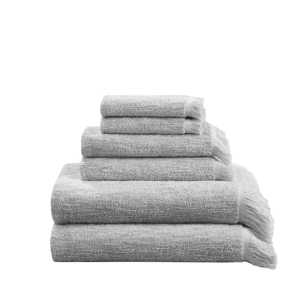 Gracie Mills Janell 6 Piece Terry Cotton Dobby Slub Towel Set - GRACE-14861 Image 5