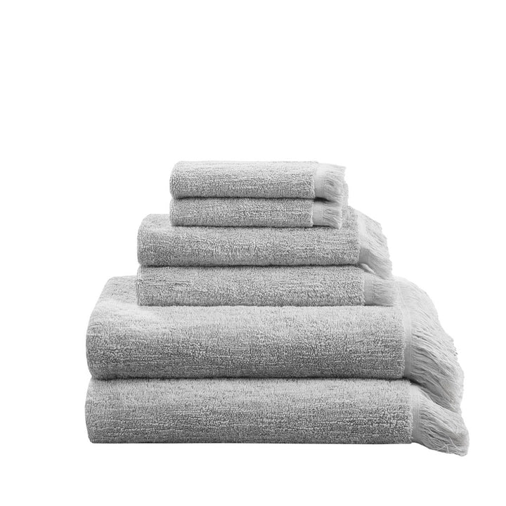 Gracie Mills Janell 6 Piece Terry Cotton Dobby Slub Towel Set - GRACE-14861 Image 5