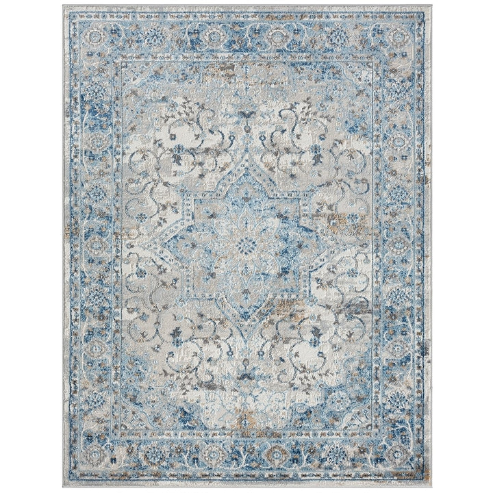 Gracie Mills Carole Medallion Woven Medium Soft Pile Area Rug - GRACE-14908 Image 4